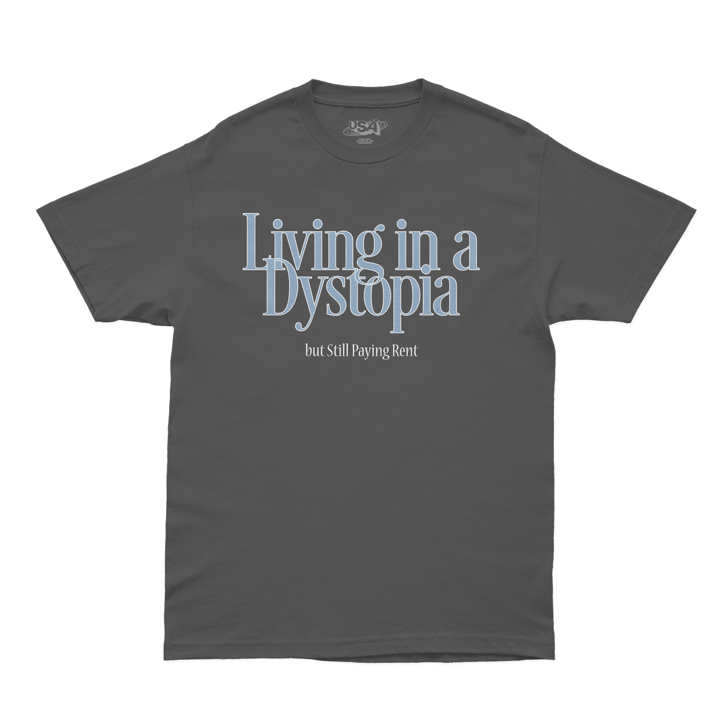 Living in a Dystopia Shirt - Faded Black